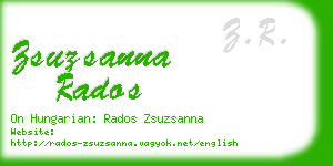 zsuzsanna rados business card